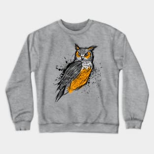 Sketch Owl Crewneck Sweatshirt